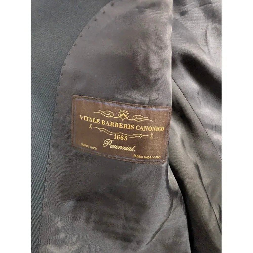 Suitsupply Lazio Blazer 38L Navy Blue Vitale Barberis Canonico Wool Jacket